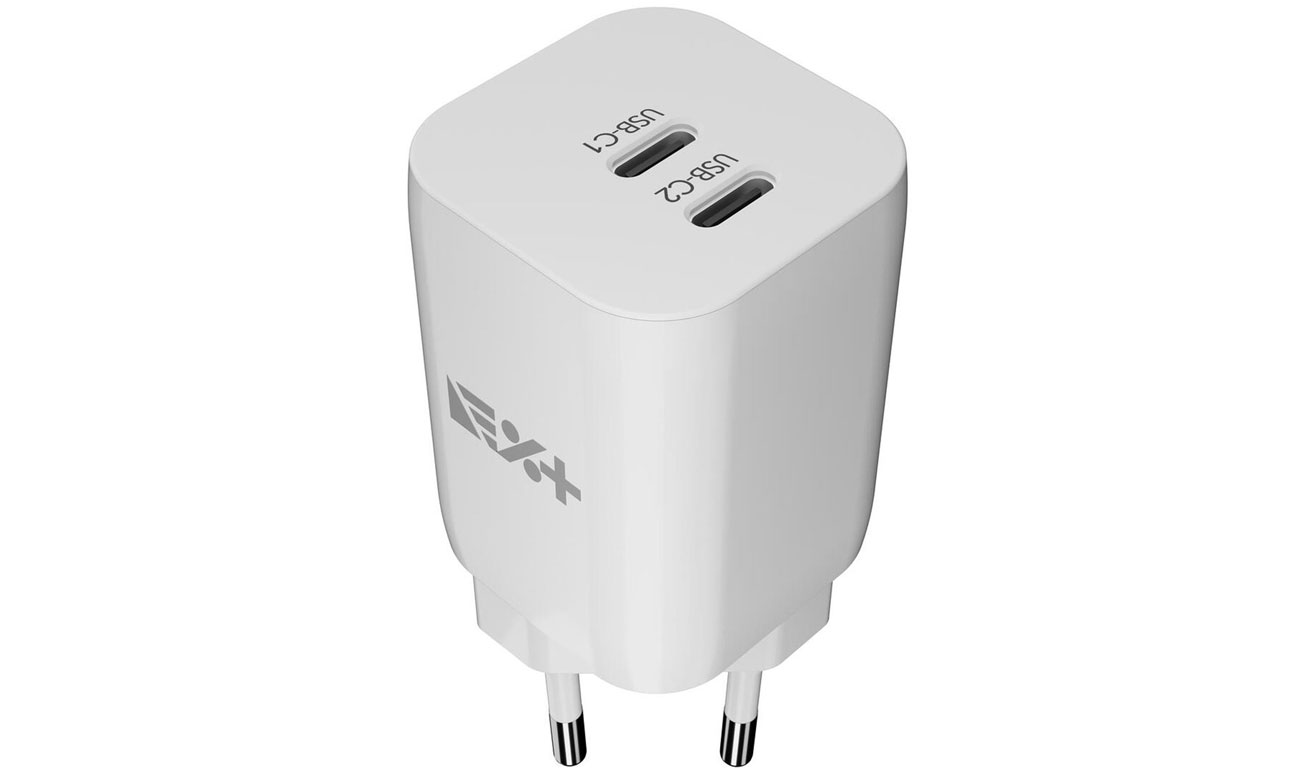 Ładowarka sieciowa NEXT ONE Fast 35W GaN 2xUSB-C white