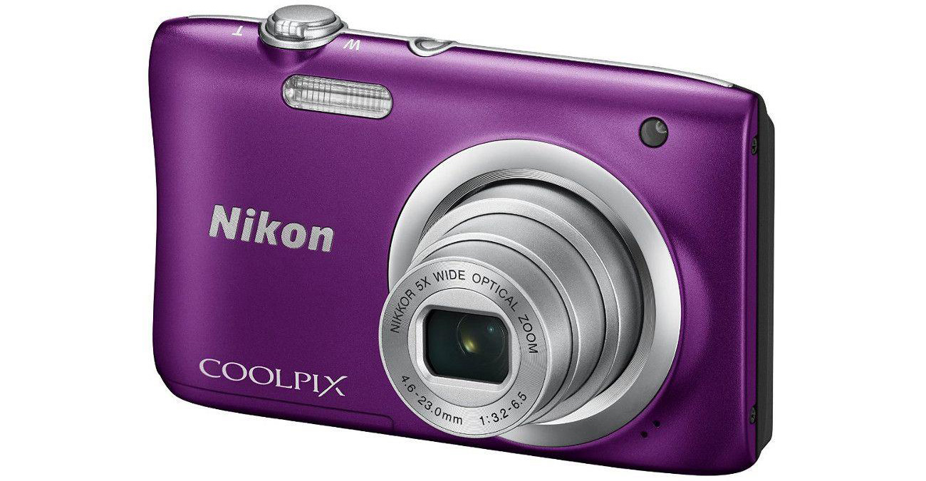 Aparat kompaktowy Nikon Coolpix A100 fioletowy VNA973E1 obiektyw