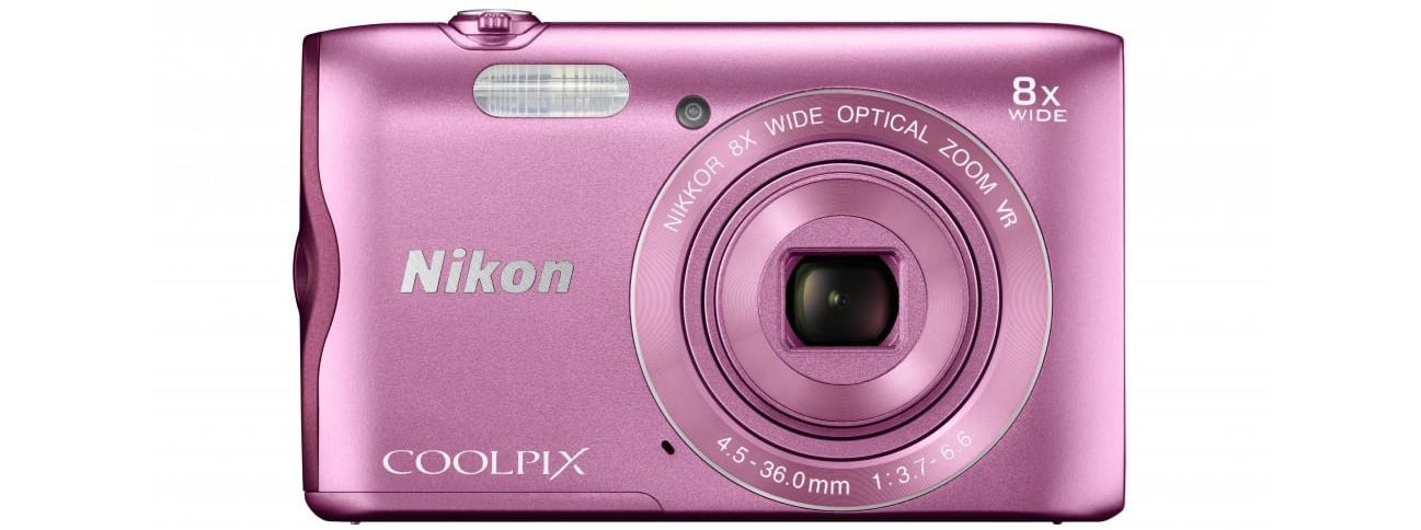 Aparat kompaktowy Nikon Coolpix A300 czerwony z ornamentem