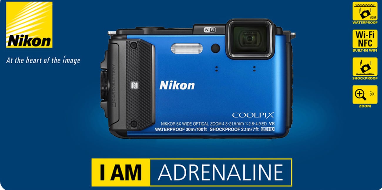 Nikon Coolpix AW130 niebieski