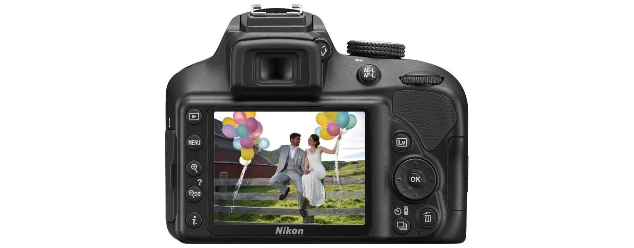 Lustrzanka Nikon D3400 ekran LCD