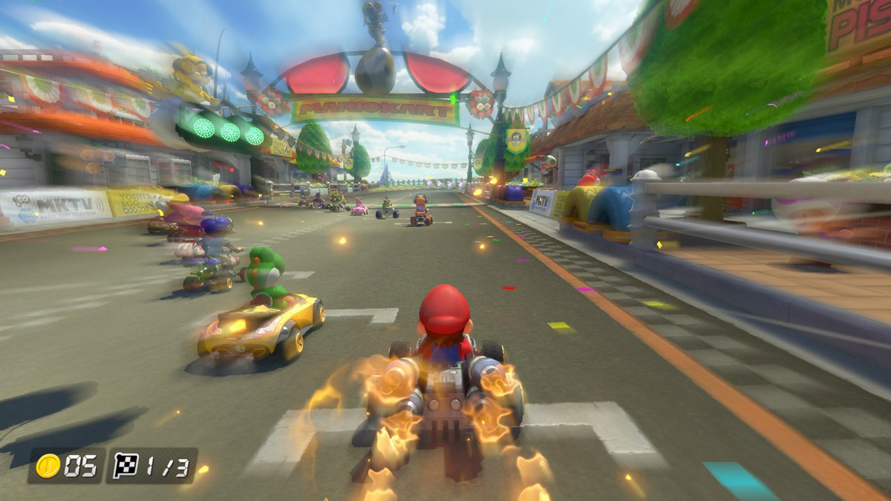 Inteligentne sterowanie w grze Mario Kart 8 Deluxe na Nintendo Switch / Mario Kart / MK 8 Deluxe / Mario Kart 8 / NS