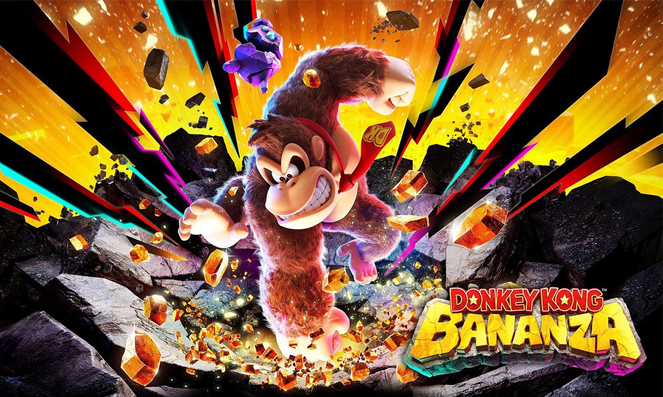Grafika key art z gry Donkey Kong Bananza
