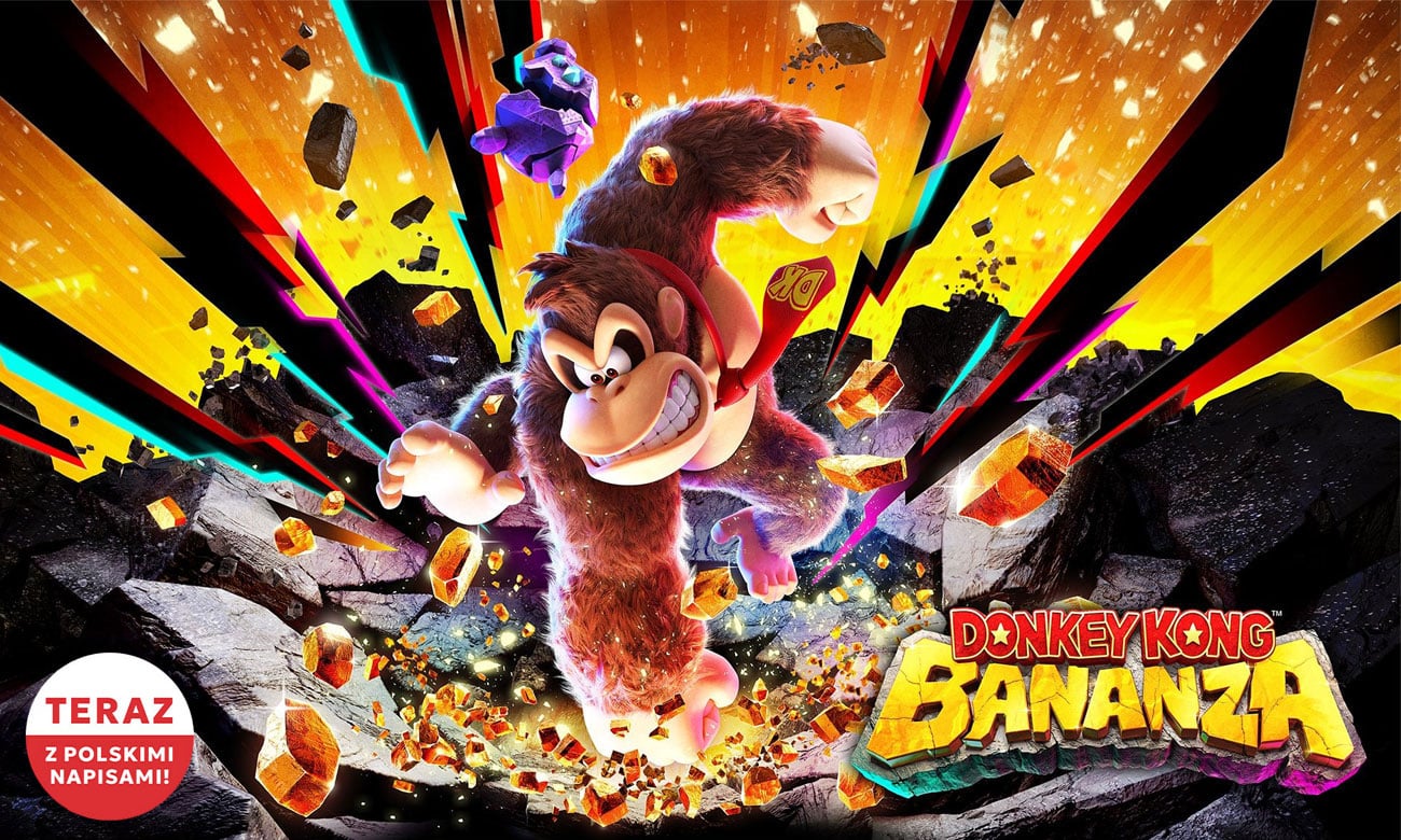 Grafika key art z gry Donkey Kong Bananza