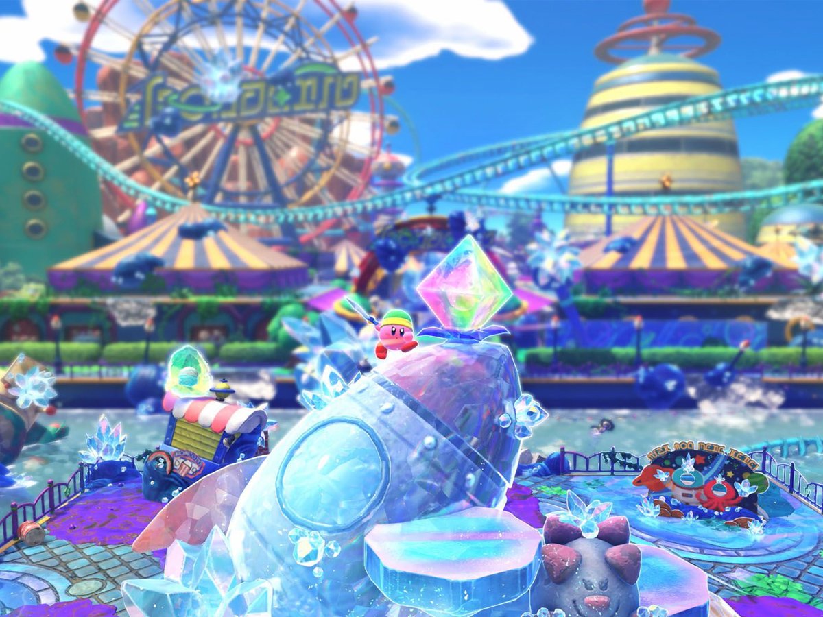 Zrzut ekranu screenshot z gry Kirby and the Forgotten Land - Nintendo Switch 2 Edition + Star-Crossed World