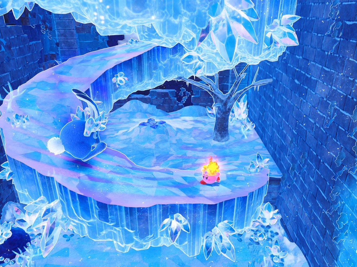 Zrzut ekranu screenshot z gry Kirby and the Forgotten Land - Nintendo Switch 2 Edition + Star-Crossed World