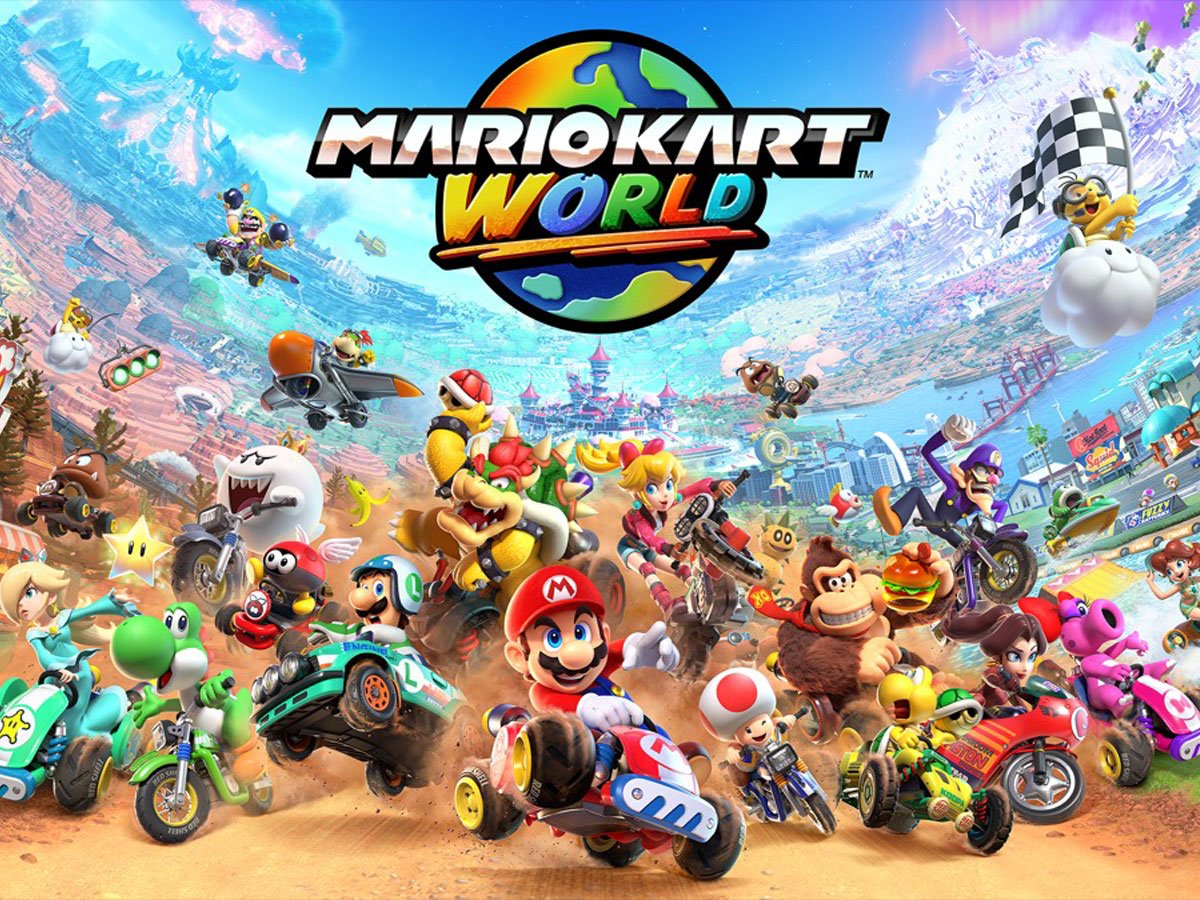 Grafika key art z gry Mario Kart World