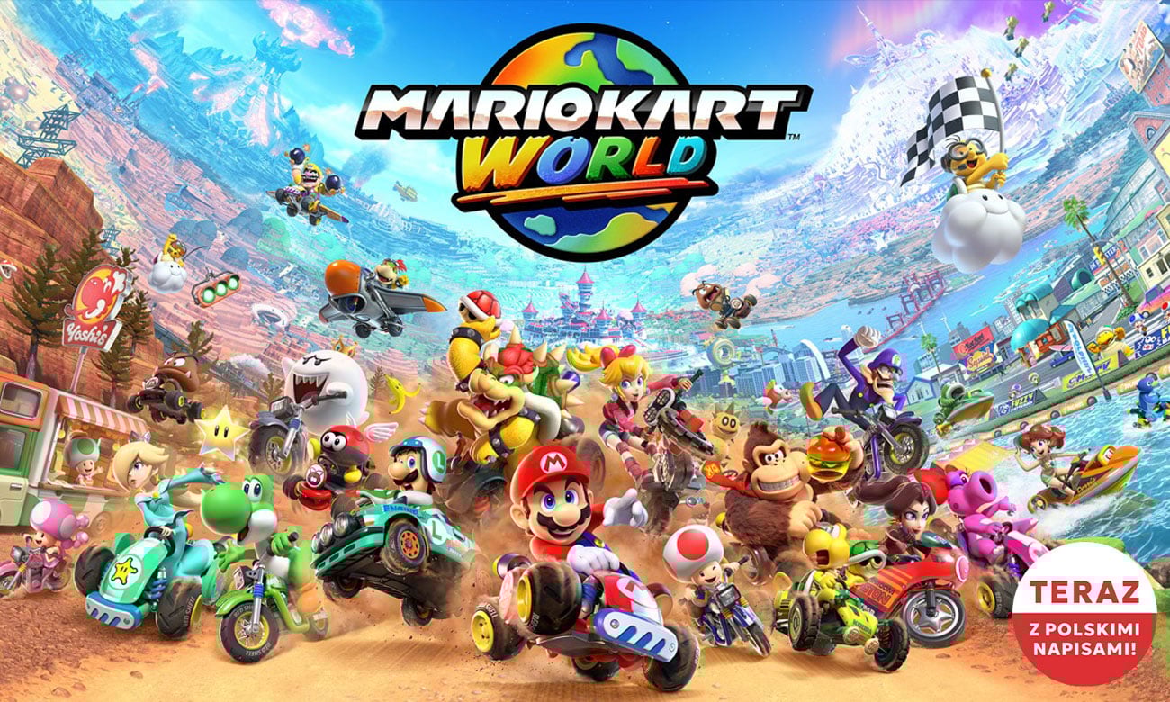 Grafika key art z gry Mario Kart World