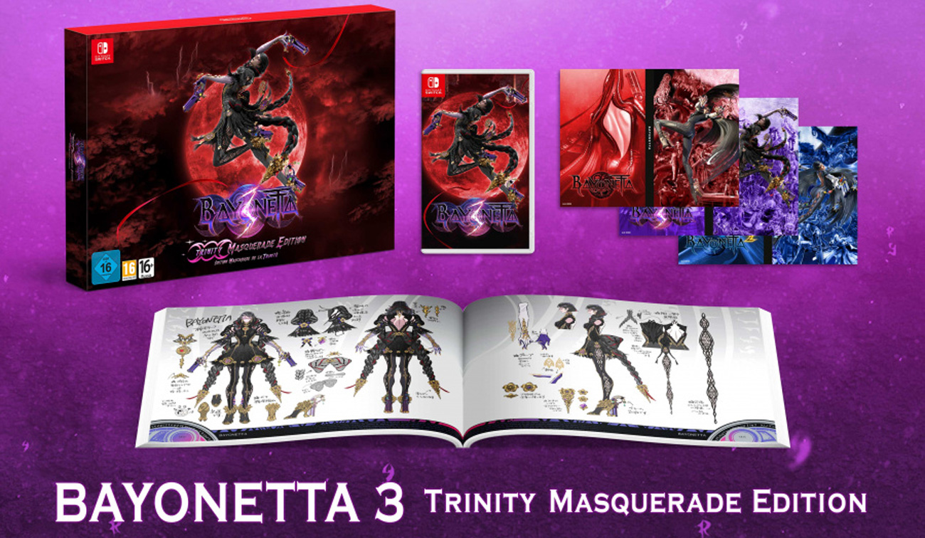 Zawartość Trinity Masquerade Edition gry Bayonetta 3