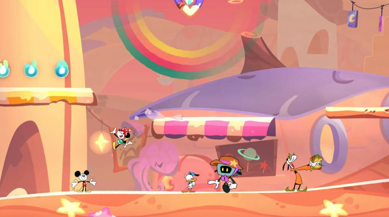 Zrzut ekranu screenshot z gry Disney Illusion Island