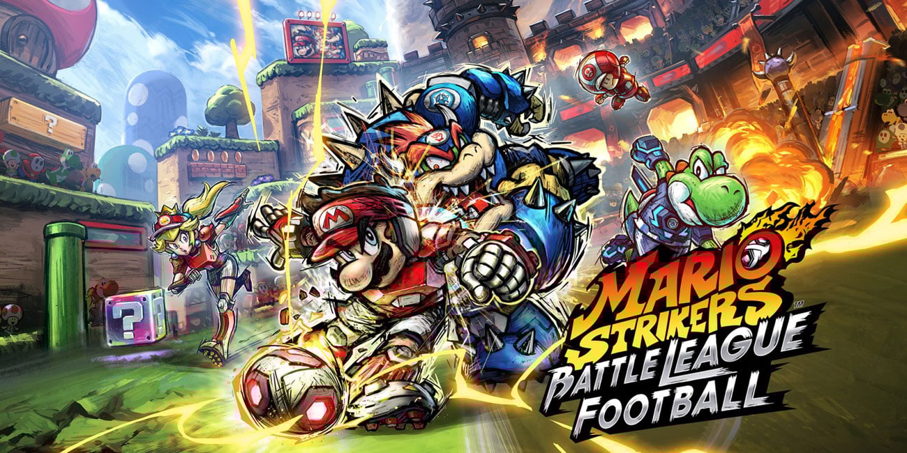 Gra Mario Strikers: Battle League Football na Nintendo Switch - Keyart