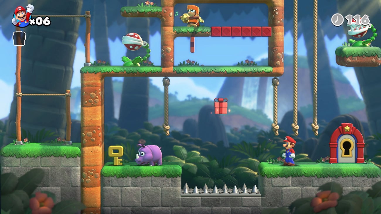 Zrzut ekranu screenshot z gry Mario vs. Donkey Kong