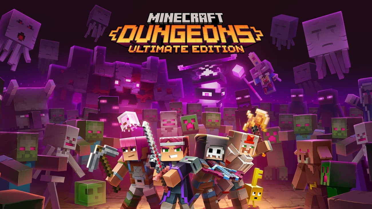 Grafika key art z gry Minecraft Dungeons Ultimate Edition