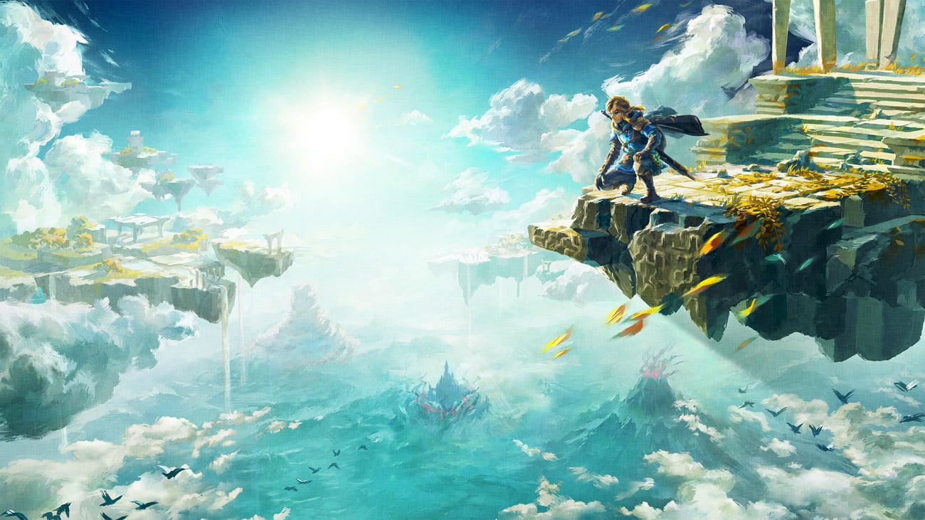 Ілюстрація Keyart із The Legend of Zelda Tears of the Kingdom для Nintendo Switch