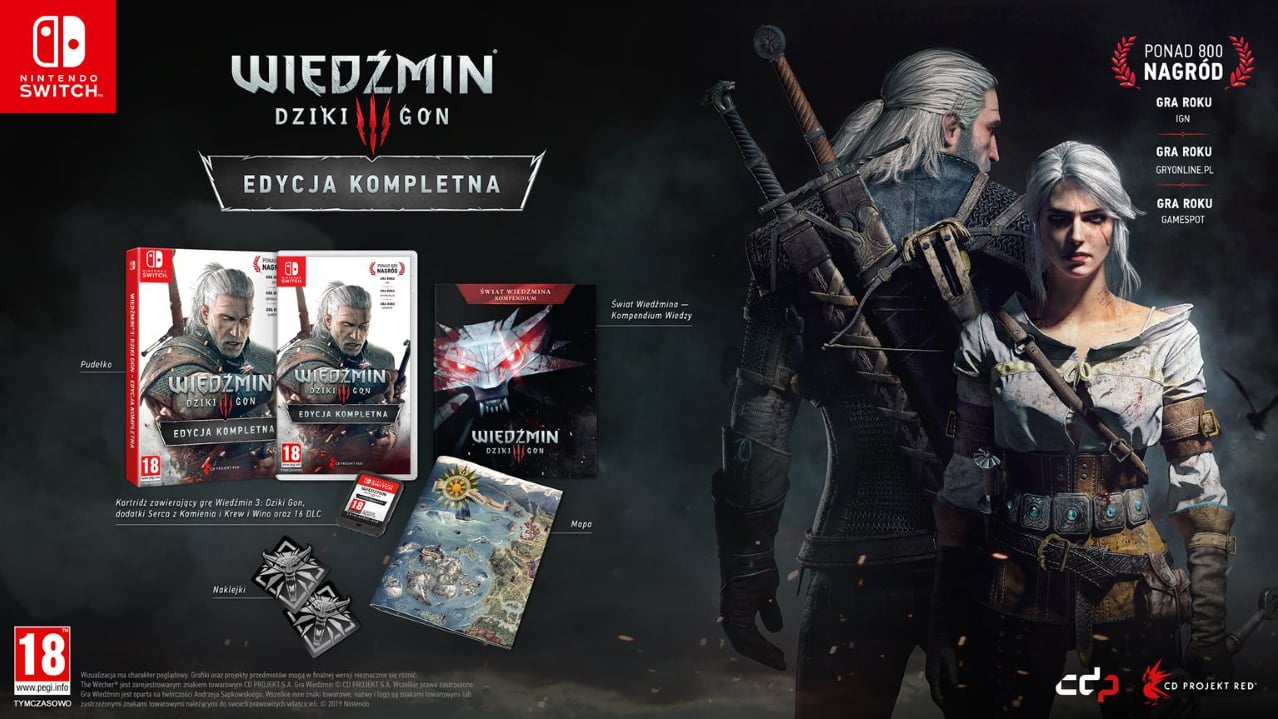Gra Nintendo Switch Wiedźmin 3: Dziki Gon Edycja Kompletna