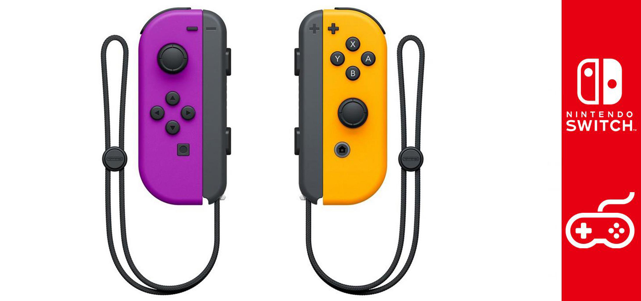 Zestaw Joy-Con Pair Neon Purple&Orange