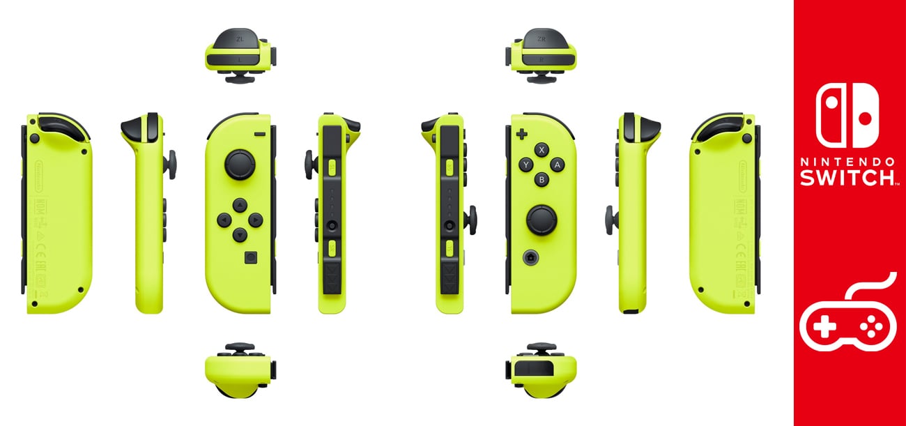 Nintendo Switch Kontrolery Joy-Con Zestaw Neon Yellow