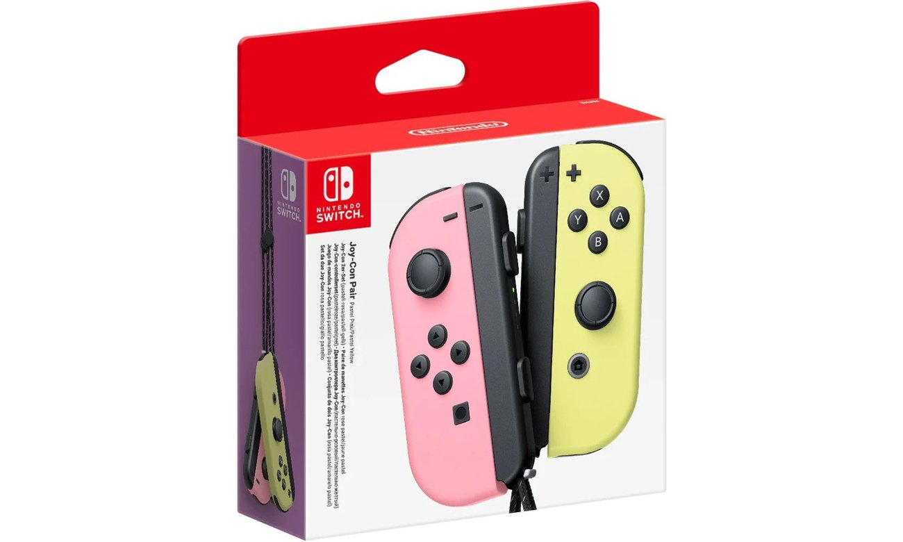 Kontrolery Nintendo Joy-Con Pastel Pink/Pastel Yellow - Opakowanie