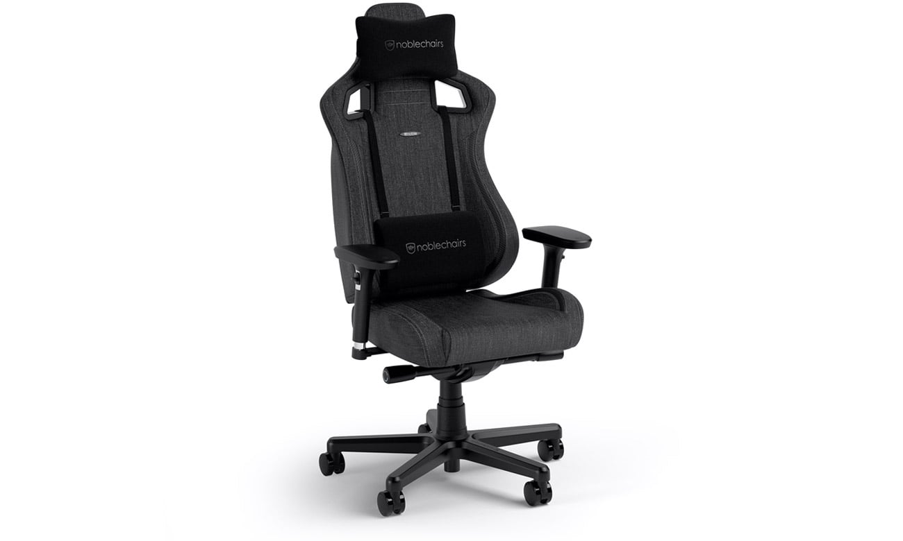 Fotel gamingowy noblechairs EPIC Compact Gaming TX Carbon Antracyt - Widok od przodu pod kątem