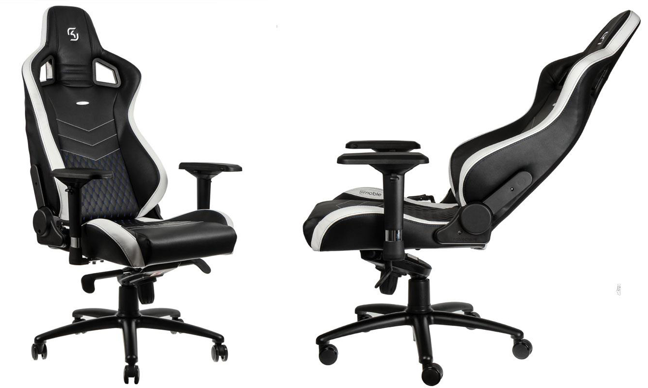Fotel noblechairs EPIC Gaming SK Edition czarny Przód bok