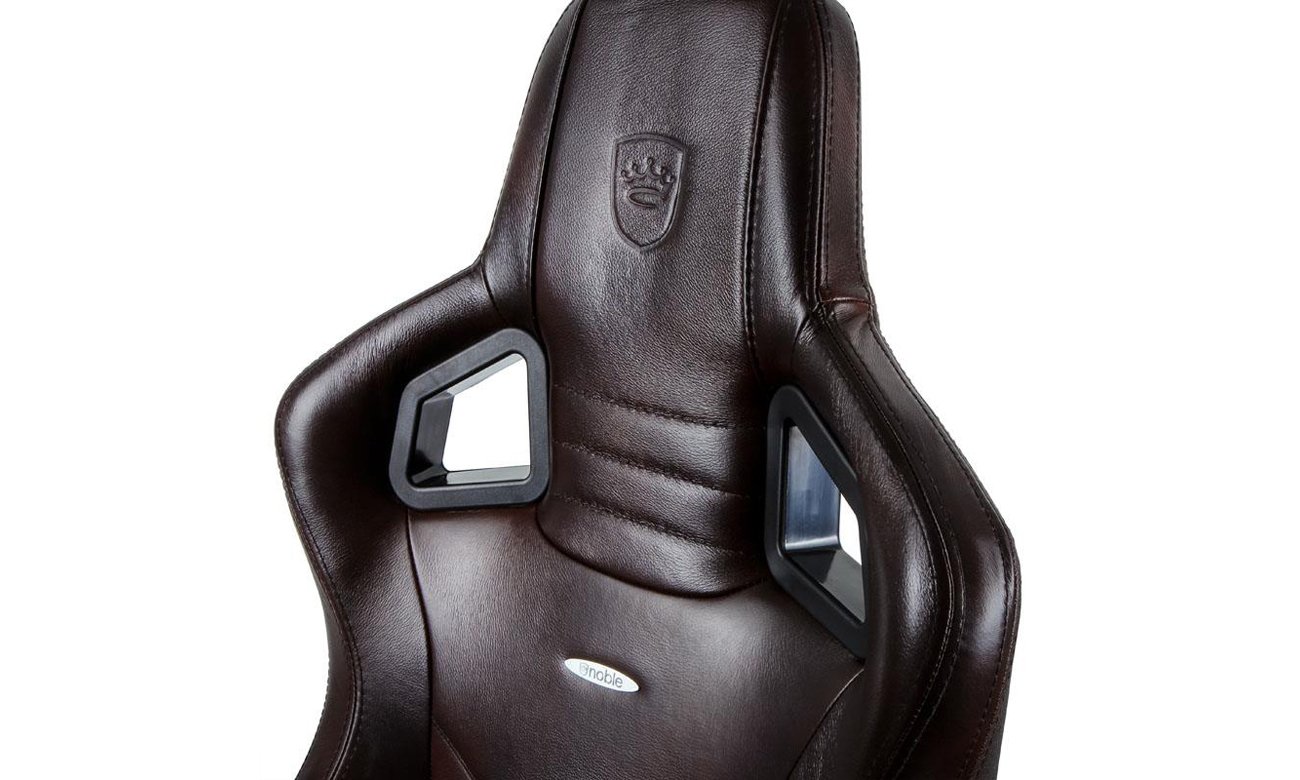 Fotel noblechairs EPIC Gaming Skórzany Brązowo-czarny Oparcie