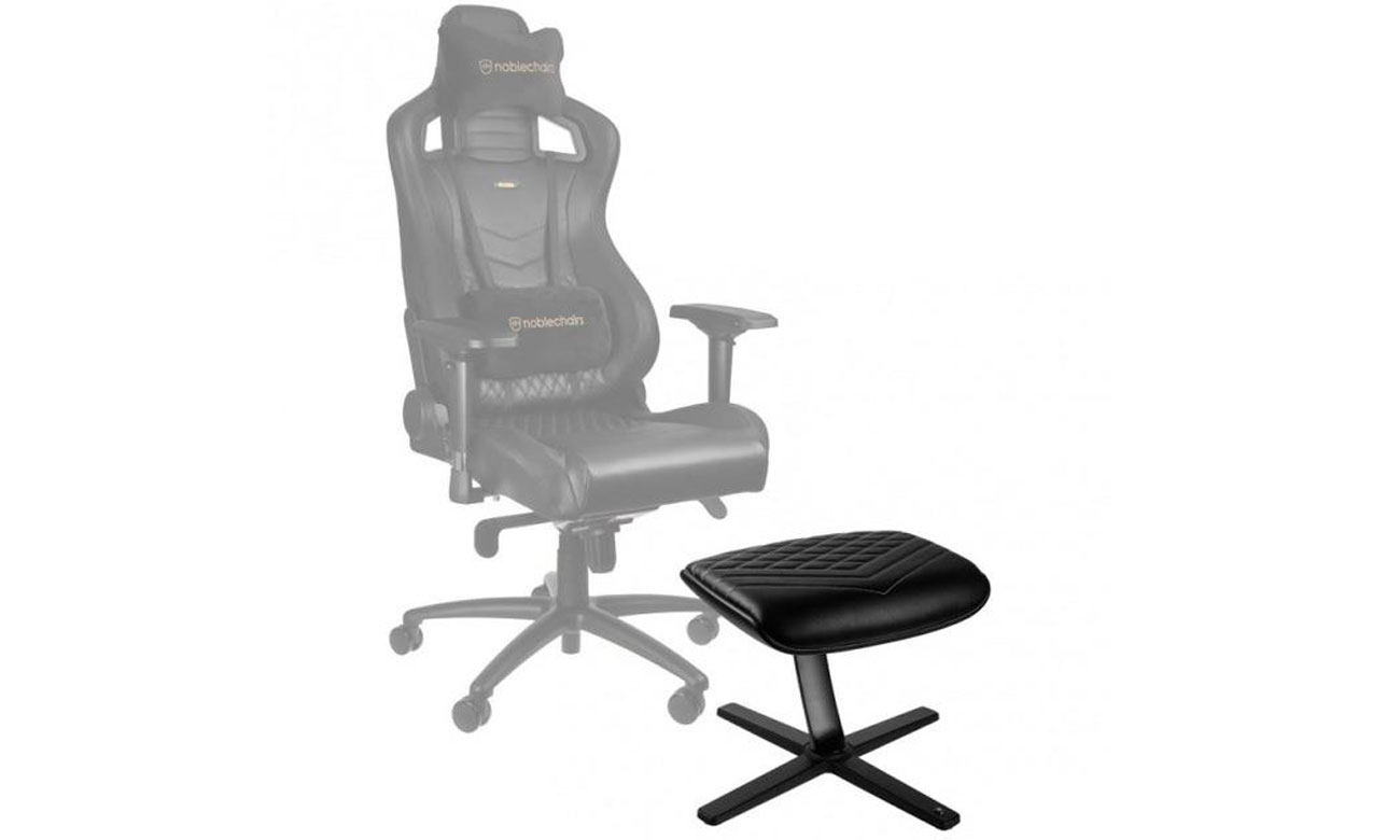 Podnóżek noblechairs czarno-biały
