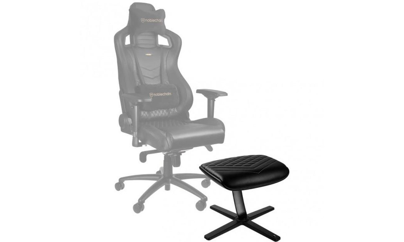 Podnóżek noblechairs czarno-czerwony
