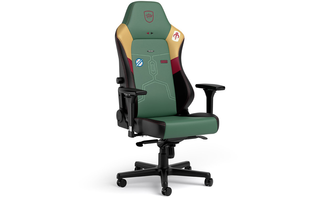 Fotel gamingowy noblechairs HERO Gaming Boba Fett Edition - Widok od przodu pod kątem