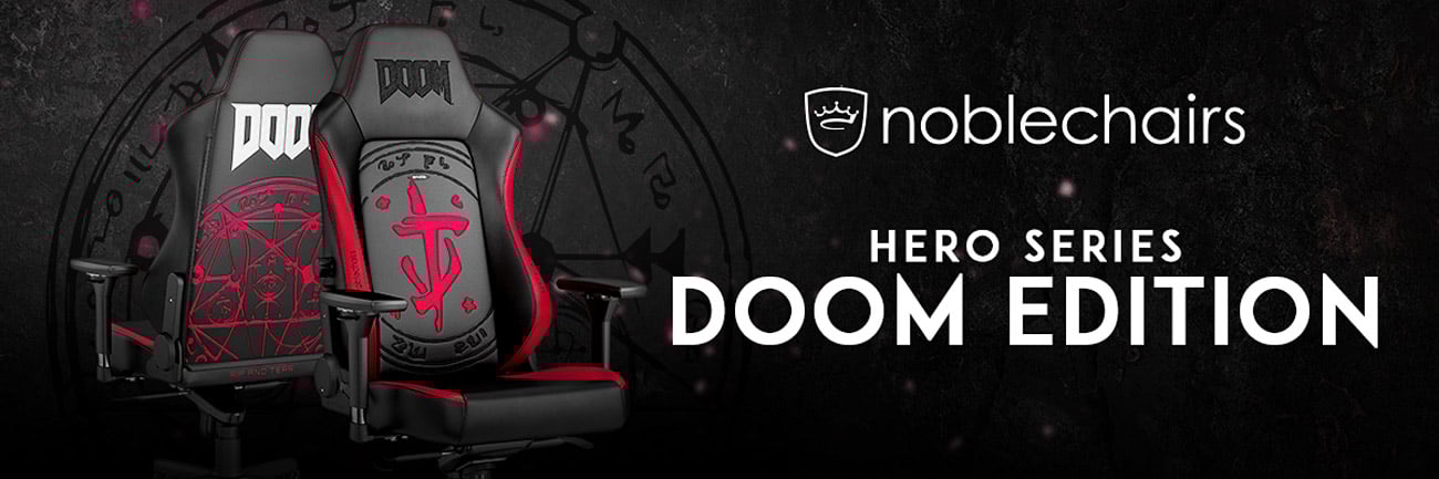 Edycja specjalna noblechairs HERO Gaming DOOM Edition - Baner