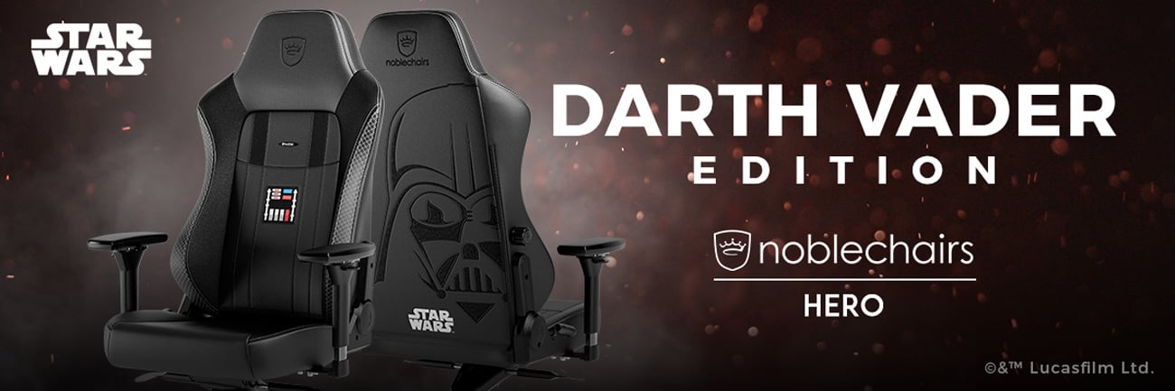 Edycja specjalna noblechairs HERO Darth Vader Edition - Baner