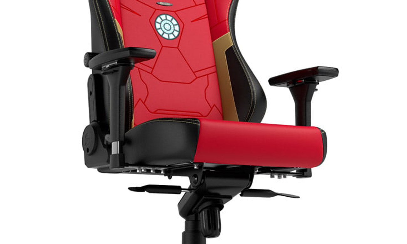 Fotel gamingowy noblechairs HERO Gaming Iron Man Edition - Widok siedziska i oparcia