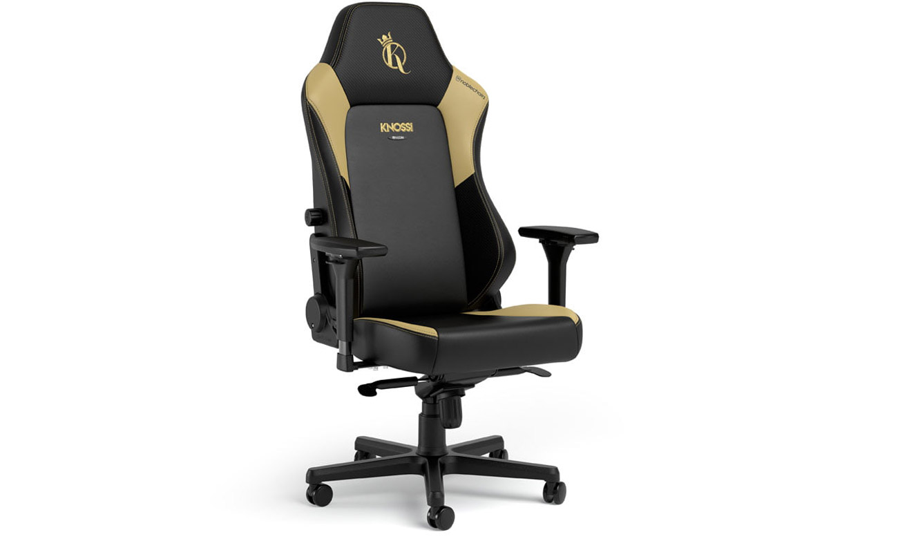 Fotel gamingowy noblechairs HERO Gaming Knossi Edition - Widok od przodu i z boku