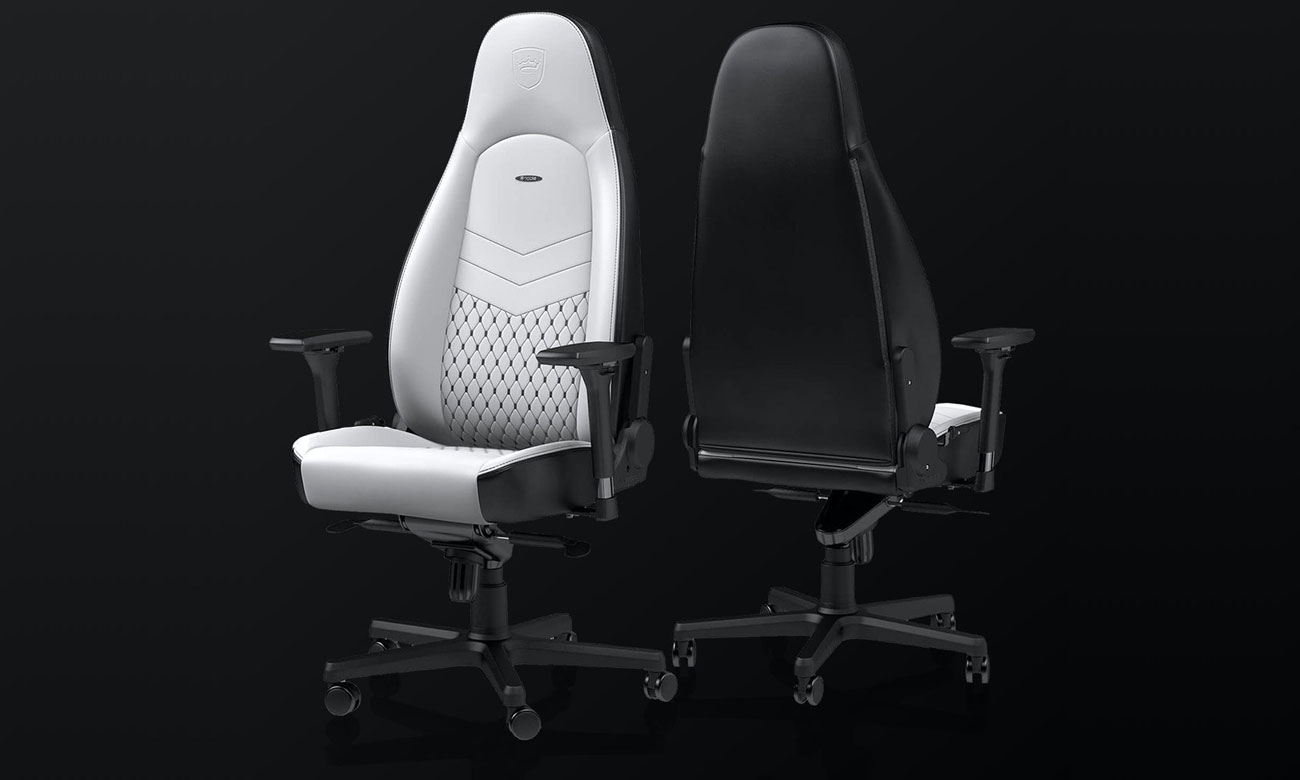 Fotel gamingowy noblechairs ICON Biało-Czarny