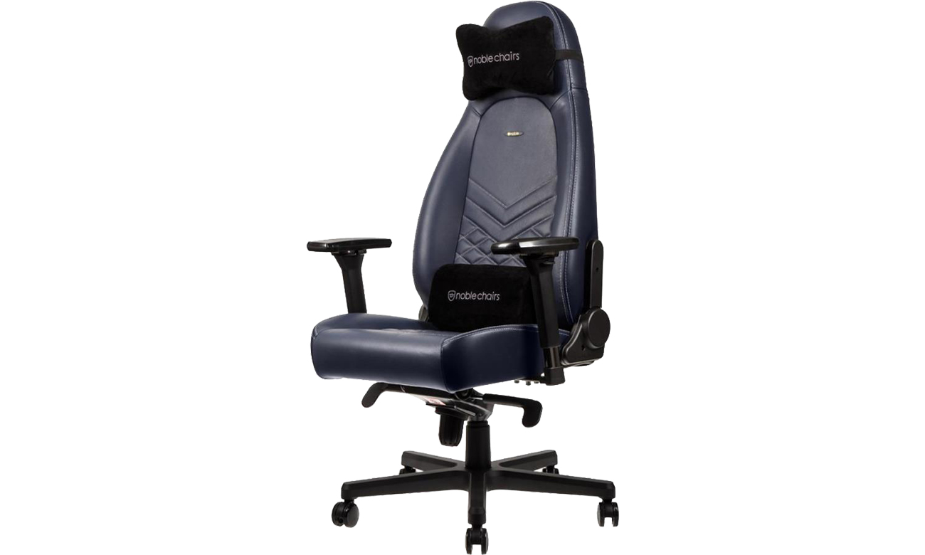 Fotel gamingowy noblechairs ICON Gaming Skórzany (Niebiesko-Grafitowy) NBL-ICN-RL-MBG