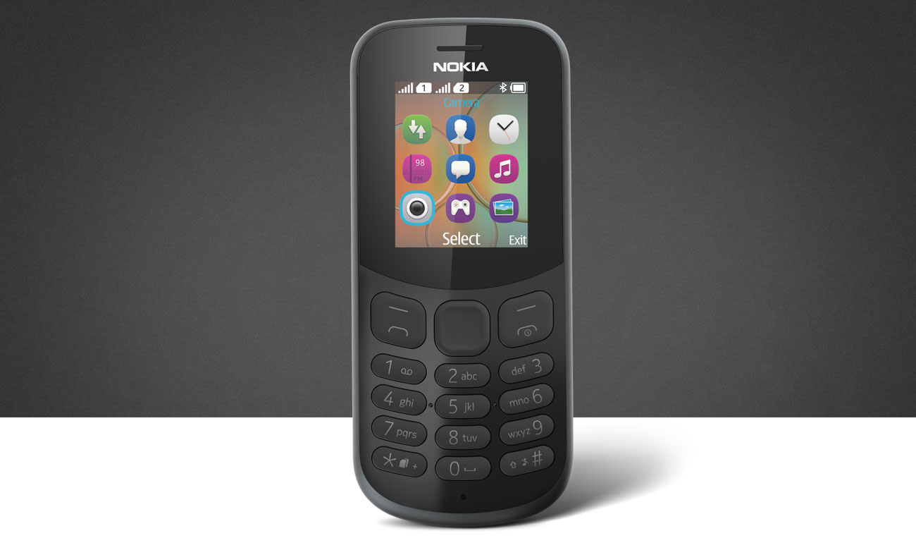 Nokia 130 2017 Dual SIM wytrzymała biała obudowa