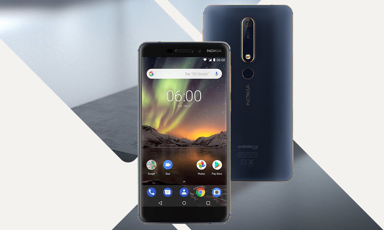 Nokia 6.1 aluminiowa obudowa szklany ekran 2.5D