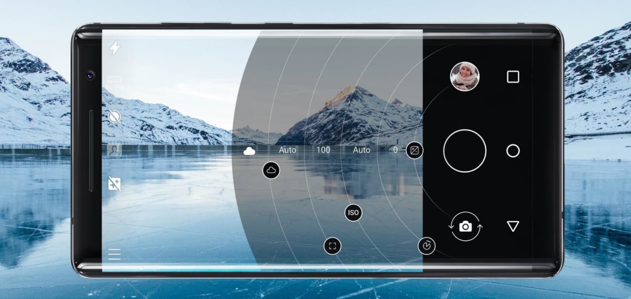 Nokia 8 Sirocco aparat 12 mpix z optyką zeiss