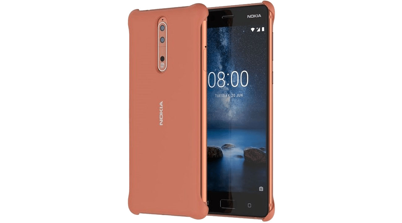 Nokia Soft Touch Case do Nokia 8 Copper