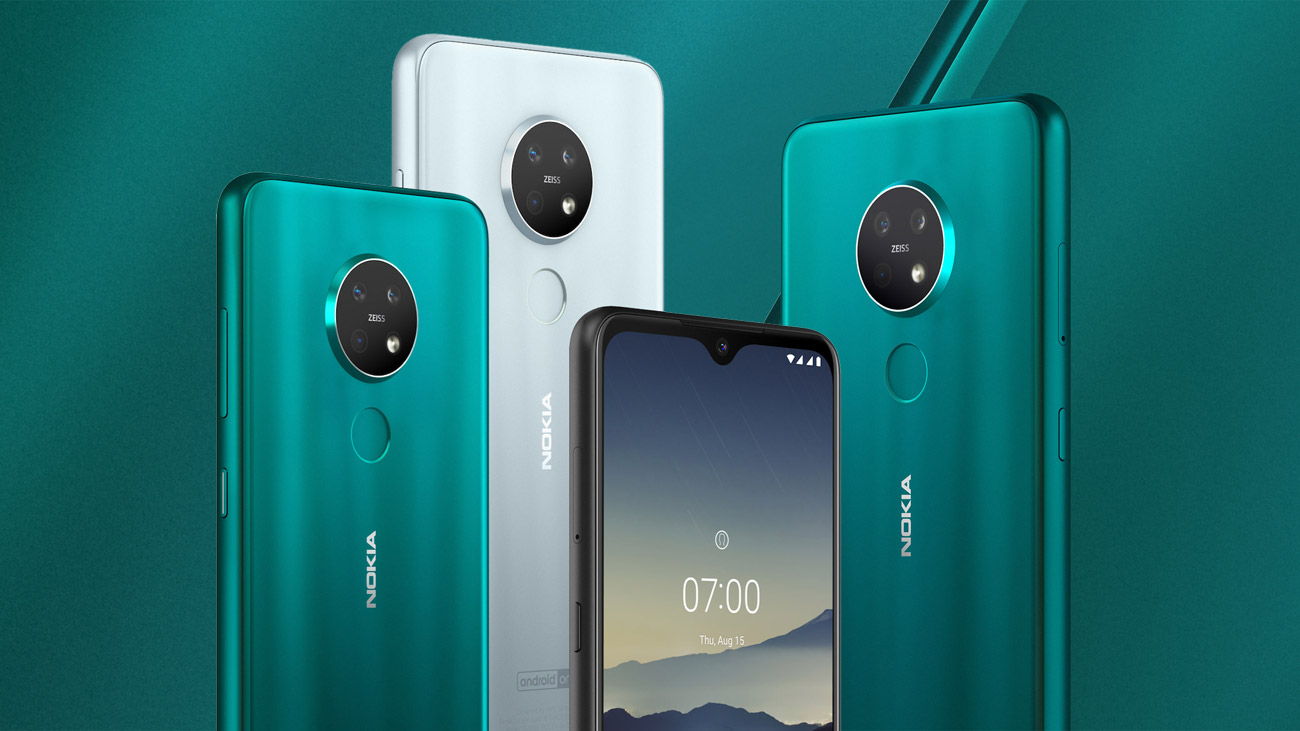 Nokia 7.2 smukła konstrukcja z kompozytów polimerowych