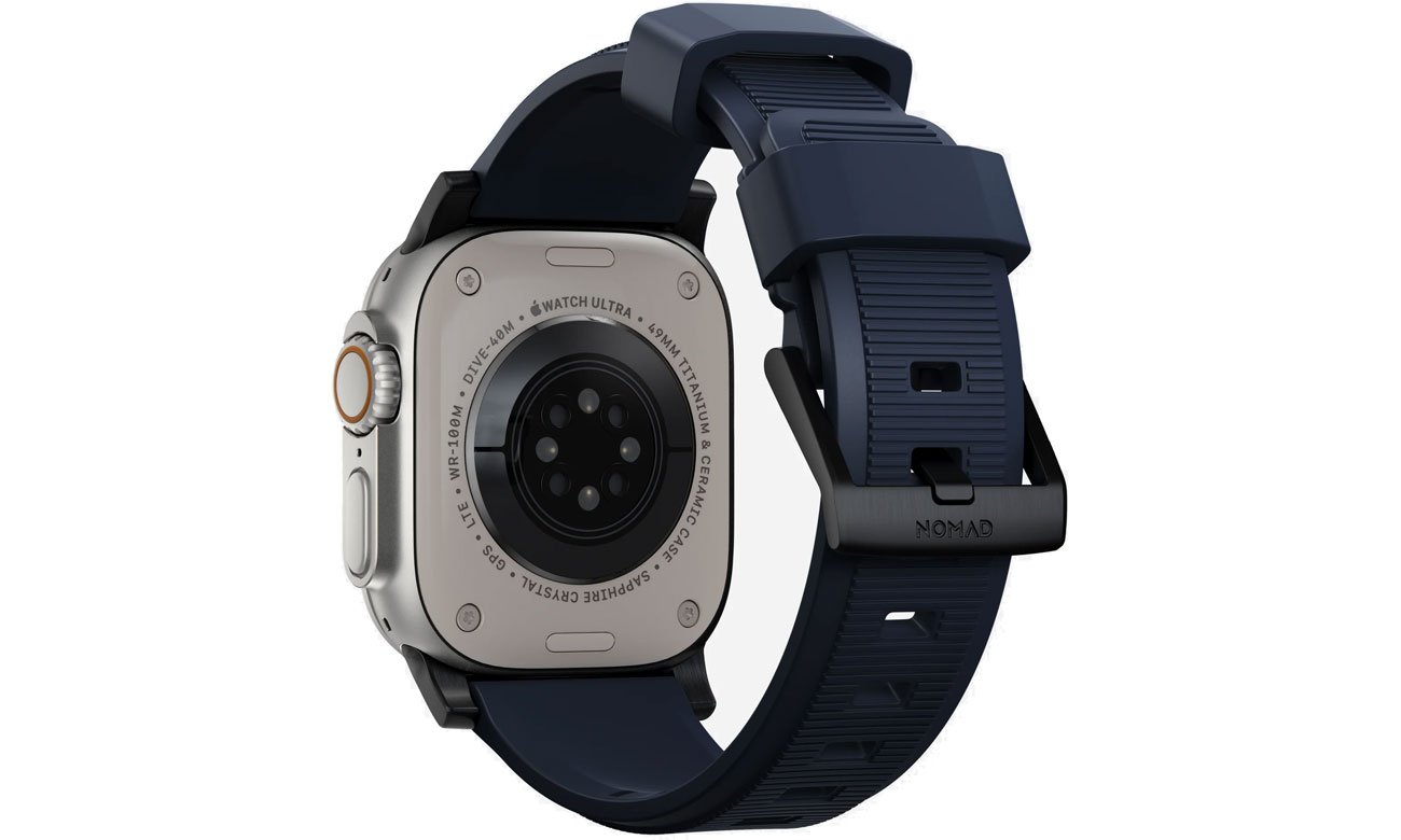Nomad Rugged Strap atlantic blue black do Apple Watch