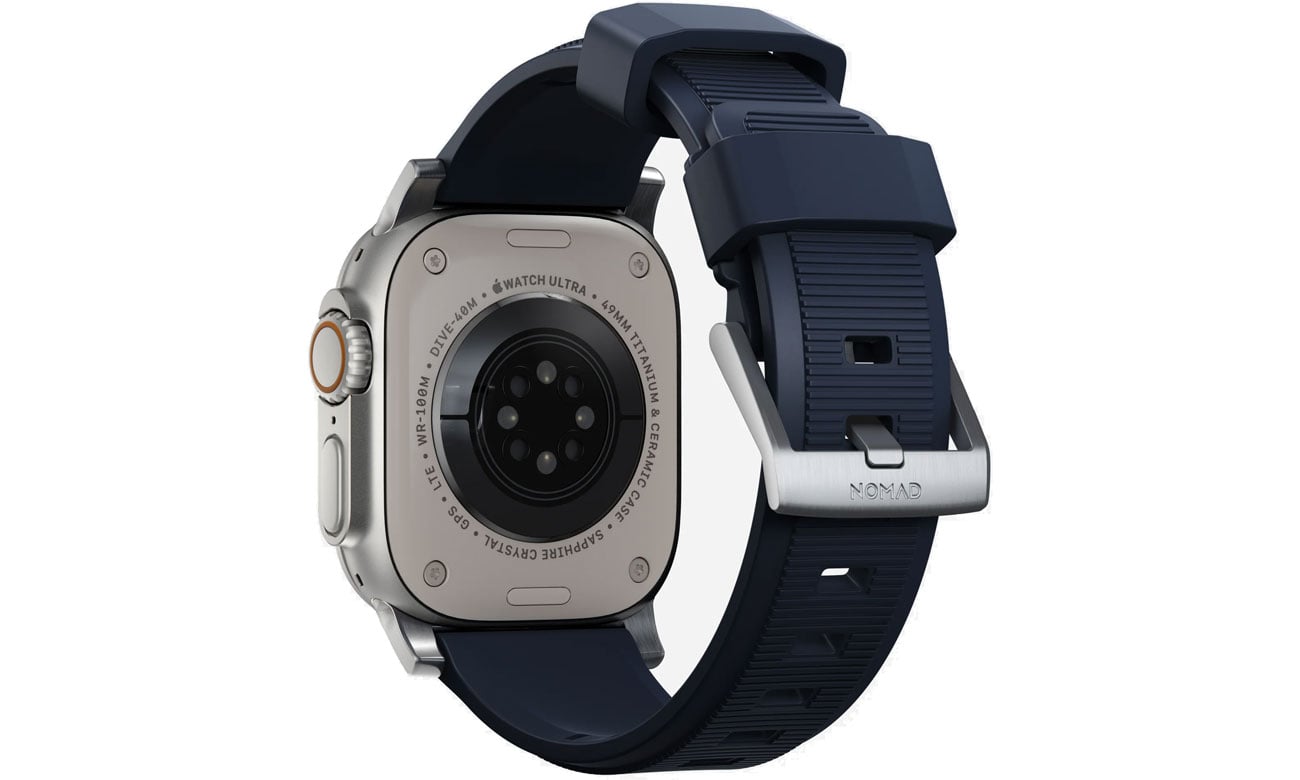 Nomad Rugged Strap atlantic blue/silver do Apple Watch