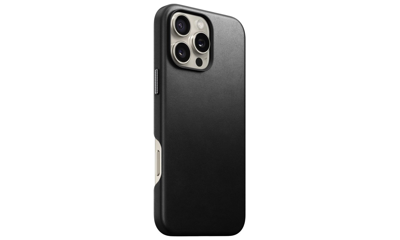 Nomad Traditional Leather case do iPhone 16 Pro Max black