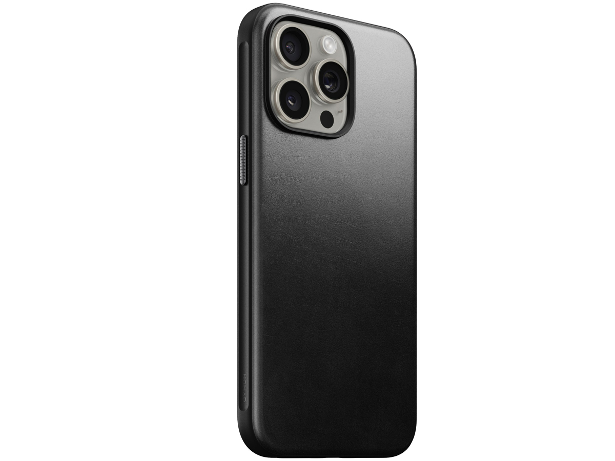 Nomad Modern Leather Case Hülle für iPhone 15 Pro schwarz