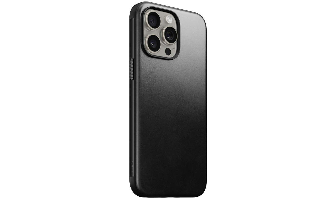 Nomad Modern Leather Case Hülle für iPhone 15 Pro Max schwarz