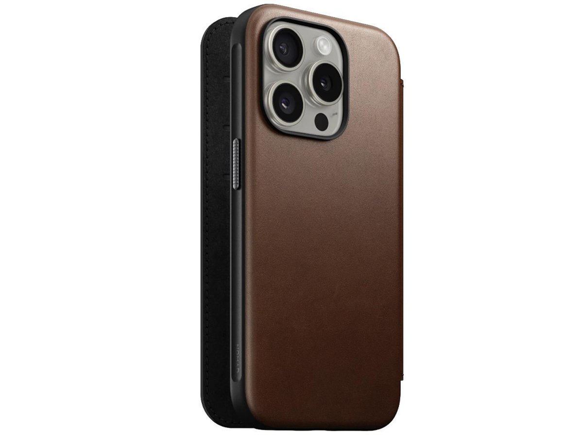 Etui Nomad Modern Leather Case iPhone 15 Pro black