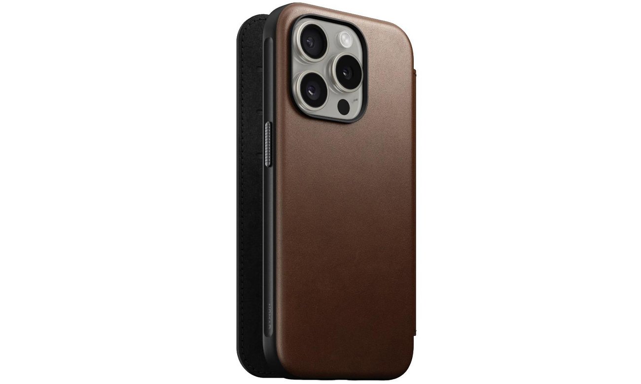 Etui Nomad Modern Leather Folio iPhone 15 Pro brown
