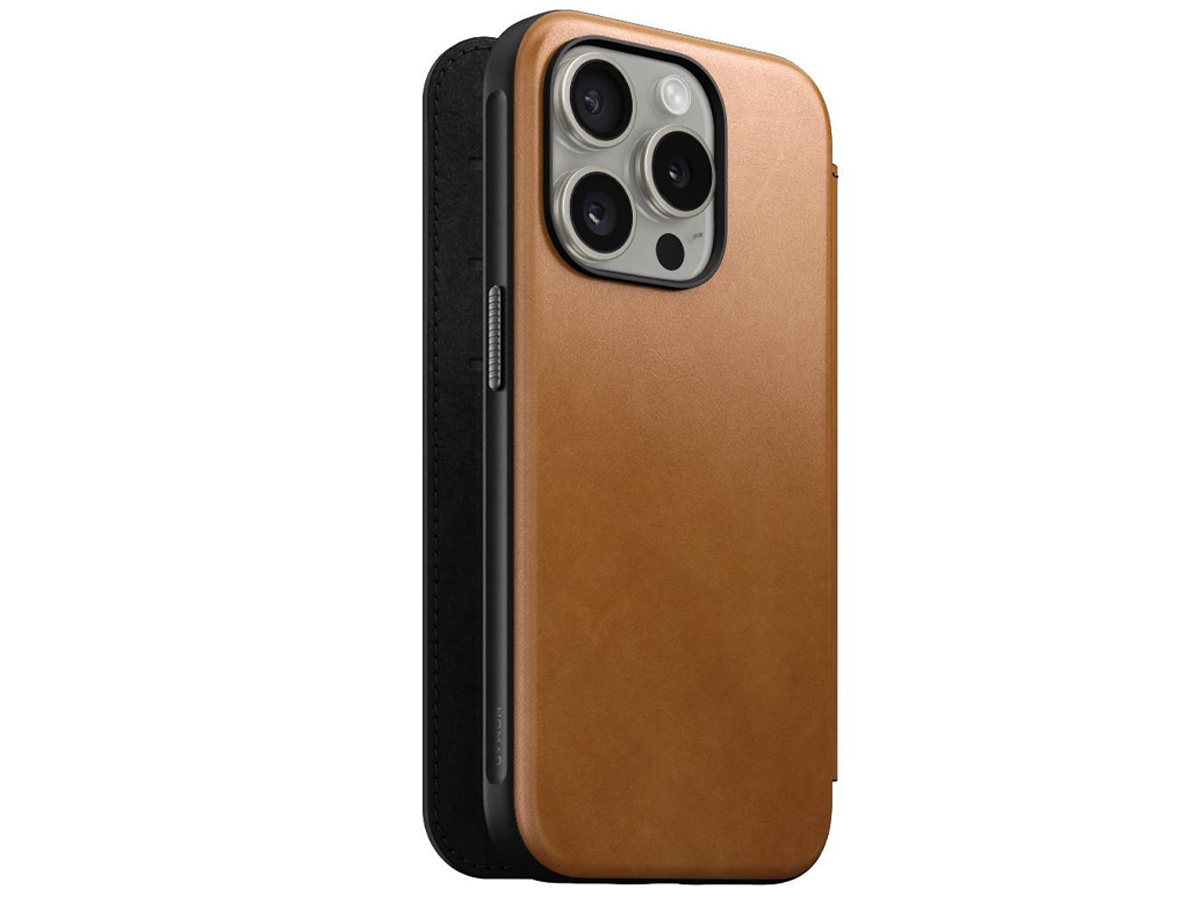 Etui Nomad Modern Leather Case iPhone 15 Pro black