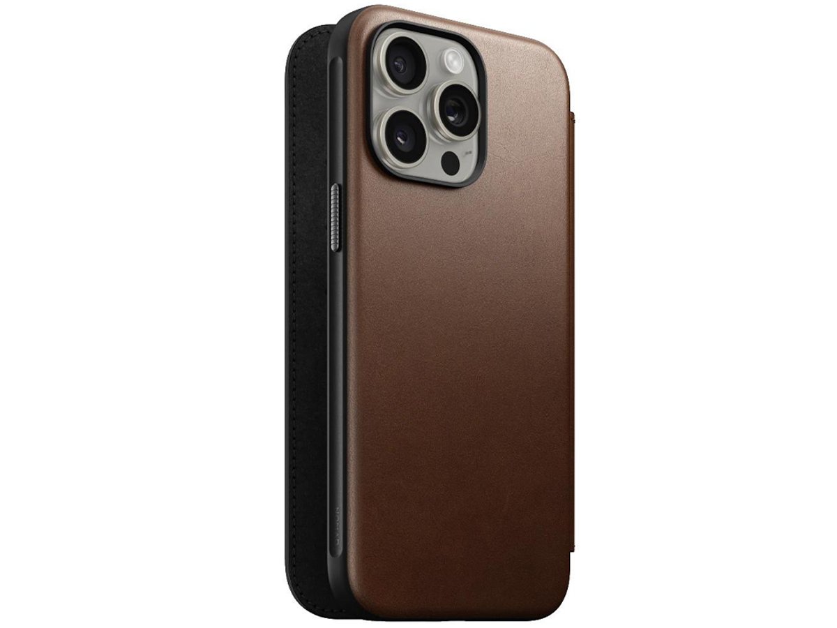 Etui Nomad Modern Leather Case iPhone 15 Pro black