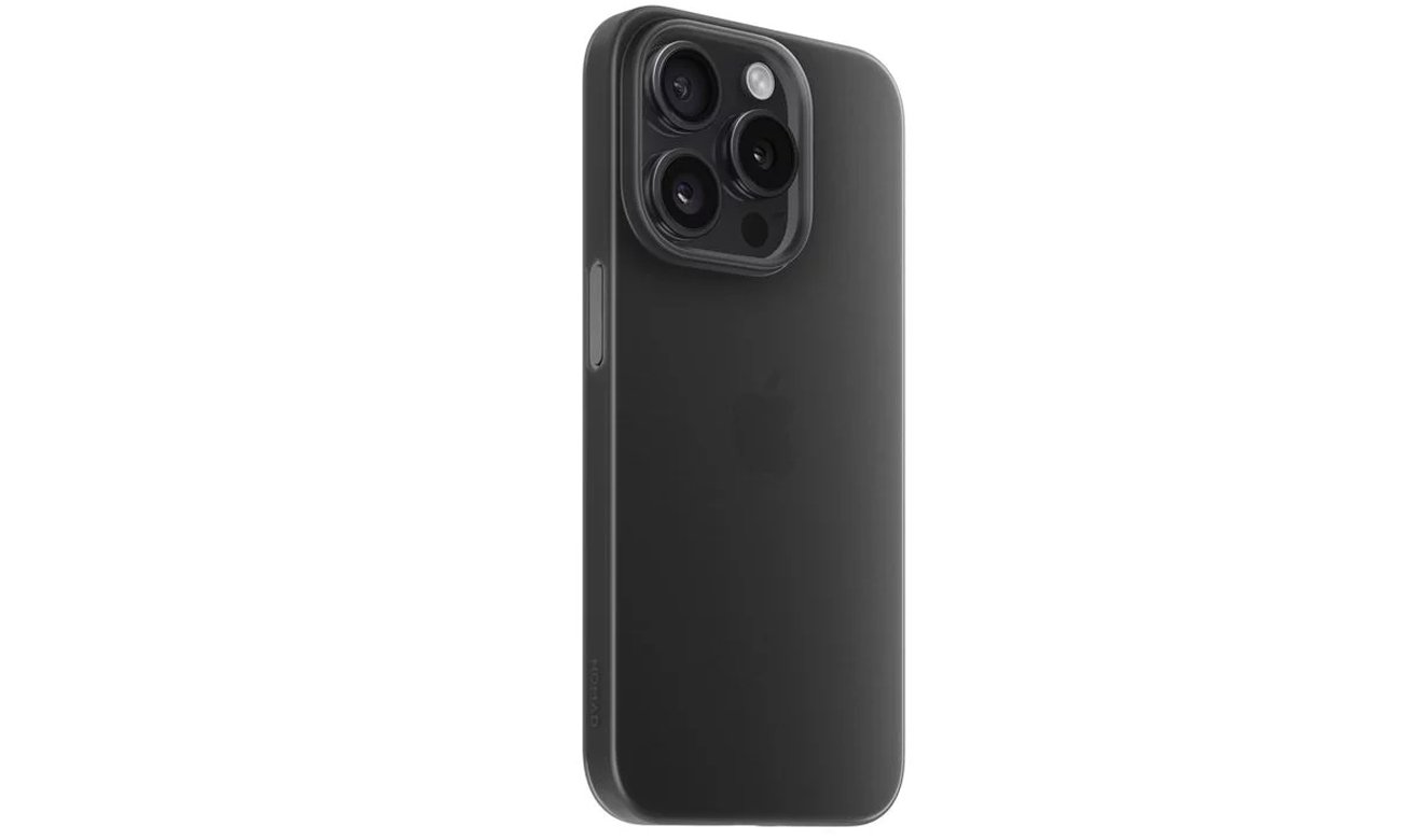 Nomad Super Slim Case Hülle für iPhone 15 Pro Carbide