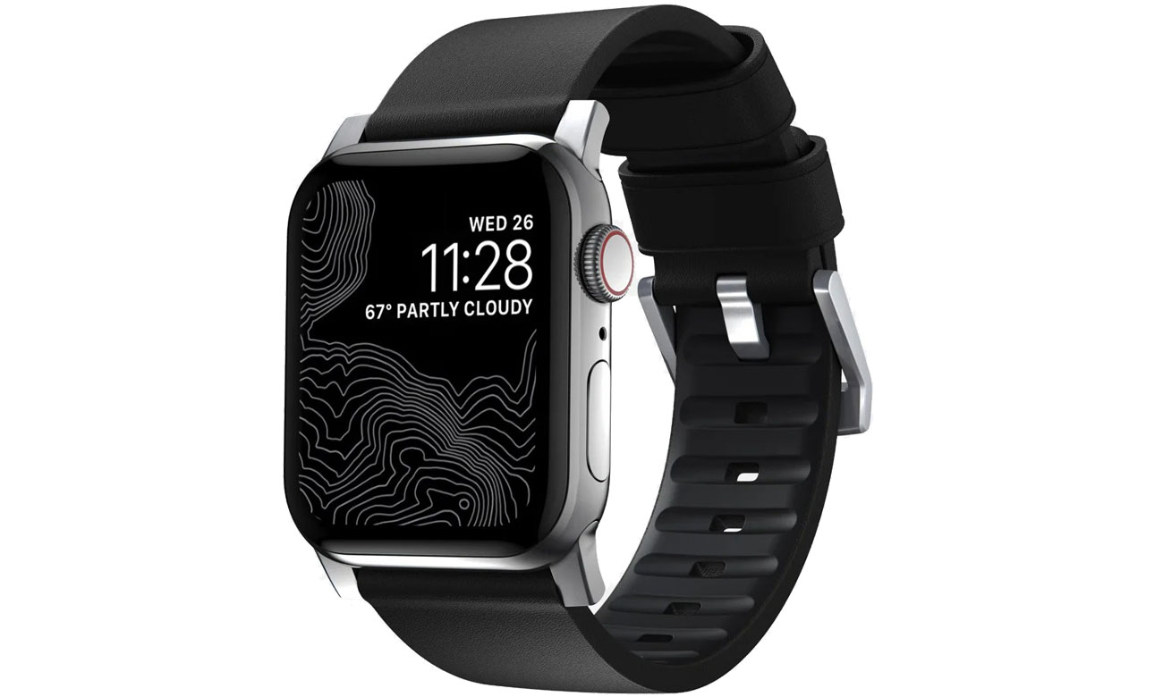 Pasek Nomad Active Strap Pro Czarno-srebrny do Apple Watch